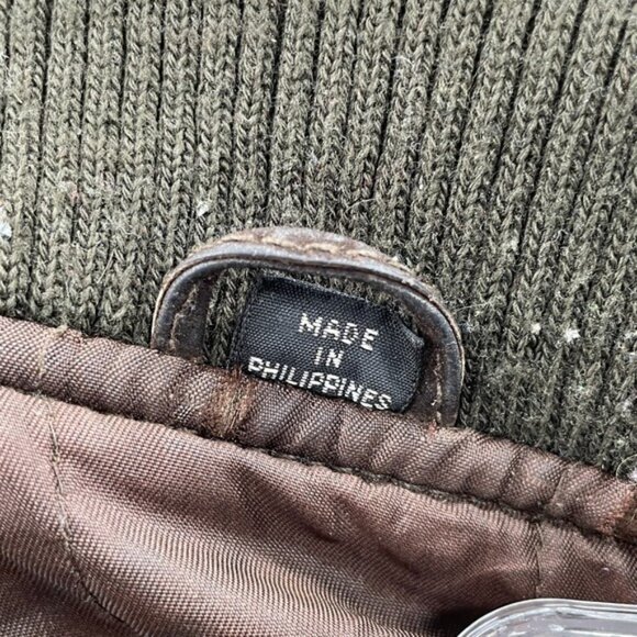 Wear Me Out Suede Bomber Jacket Men Large Brown Grandpa Academia Moto Streetwear - Picture 5 of 12